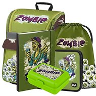 Baagl Zippy Zombie school bag for first graders - 5 pieces - School Set
