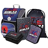 School bag in set for first graders Baagl Ergo Ninja - 5 pieces - School Set