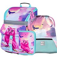 Baagl Zippy Owl school bag for first graders - 3 pieces - School Set