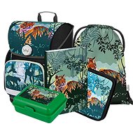 School briefcase set for first graders Baagl Ergo Tiger - 5 pieces - School Set