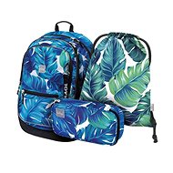 School backpack in Baagl Core Monstera set - 3 pieces - School Set