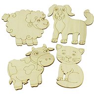 Ulanik Wooden colouring book "Pets" - Figure