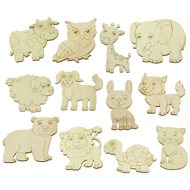 Ulanik Wooden colouring book "animals" - Figure