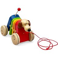 Ulanik Rainbow dog on string flap - Push and Pull Toy