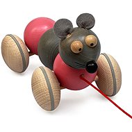 Ulanik Caterpillar Mouse on a string - Push and Pull Toy