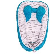 Baby nest Minky - turquoise - Baby Nest