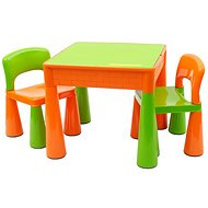 Children's set table and two chairs orange - Children's Furniture