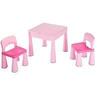 Children's table and two chairs set pink - Children's Furniture