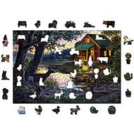 Woden City Wooden puzzle Evening at the lake house 2in1, 505 pieces eco - Puzzle