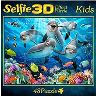 M. I. C. Puzzle Dolphin Selfie 3D 48 pieces - Jigsaw Puzzle