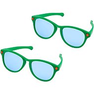 Godan Mega Party Glasses Green, 2 pcs - Costume Accessory
