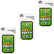 Godan Pixel Invitations, Minecraft, 18pcs - Party Accessories