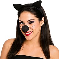 Guirca Black Foam Nose - Mickey - 5 cm, 3 pcs - Costume Accessory