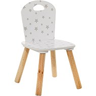 Atmosphera for kids Highchair, white with stars, 49,5 × 30 × 30 cm - Baby Highchair