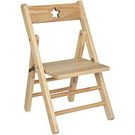 Atmosphera for kids Highchair, star motif, brown, 51,9 × 33,5 × 31 cm - Baby Highchair