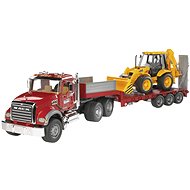 Bruder 02813 MACK Granite tractor with JCB 4CX excavator - Toy Car