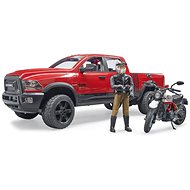 Bruder 02502 RAM 2500 with Ducati motorcycle and driver - Toy Car
