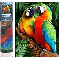 Norimpex Colourful parrots 30 × 40 cm - Diamond Painting