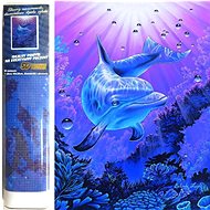 Norimpex Dolphin 30 × 40 cm - Diamond Painting