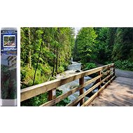 Norimpex Wooden bridge in the forest 30 × 40 cm - Diamond Painting