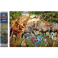 Norimpex Safari by the river 30 × 40 cm - Diamond Painting