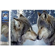 Norimpex Wolf harmony 30 × 40 cm - Diamond Painting
