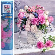 Norimpex Pink bouquet 30 × 40 cm - Diamond Painting