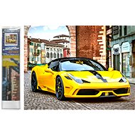 Norimpex Yellow sports car 30 × 40 cm - Diamond Painting