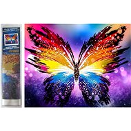 Norimpex Colourful butterfly 30 × 40 cm - Diamond Painting