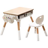MXM Children's educational table with storage space and highchair - Children's Furniture