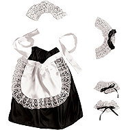 Widmann Maid set black and white - Costume