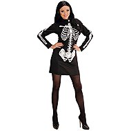Widmann Ladies skeleton costume L - Costume