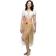 Boland Hawaiian skirt long natural - Costume Accessory