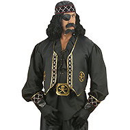 Widmann Pirate vest with skulls - Costume Accessory