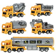 Mikrotrading Construction vehicles 11-23, 5 cm reverse 5 pcs - Toy Car Set