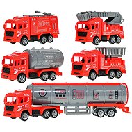 Mikrotrading Fire vehicles 11-23, 5 cm reverse 5 pcs - Toy Car Set