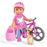 Simba Éva kerékpárral - Játékbaba