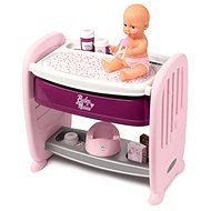 Smoby Baby Nurse 2 az 1-ben kiságy/ pelenkázóasztal - Játék bababútor