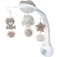 Music Carousel with Projection 3-in-1 Ecru - Cot Mobile