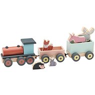 Edvin Wooden Train with Animals - Train