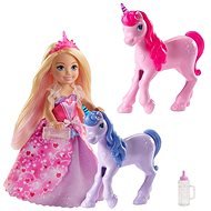 Barbie Princess Chelsea und Fohlen des Einhorns - Puppe