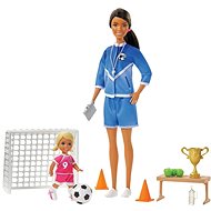 Barbie Football Trainer with Doll Game Set, Black Woman - Doll