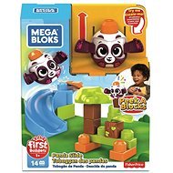 Mega Bloks Peek a blocks nagy csúszda - erdei panda - Építőjáték