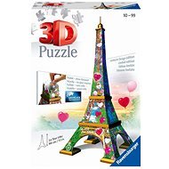 Ravensburger 3D 111831 Eiffel Tower Love Edition 216 Pieces - 3D Puzzle