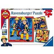 Ravensburger 050772 Sam, a tűzoltó mentés közben, 3x49 darabos - Puzzle