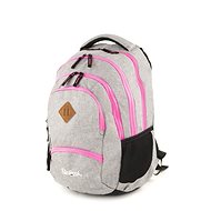 Rucksack Only Grand Grey Pink Colour, Zipper - Backpack