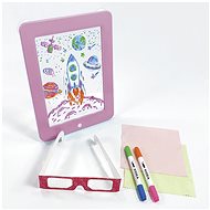 3D Drawing board pink with led lights - Drawing Pad