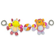 Baby Mix Stroller Rattle - Hippo and Monkey - Baby Rattle