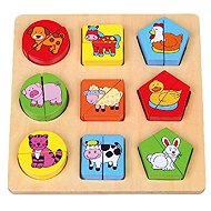Babu Farm animals 18 pieces - Wooden Puzzle
