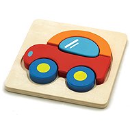 Babu Coloured car 5 pieces - Wooden Puzzle